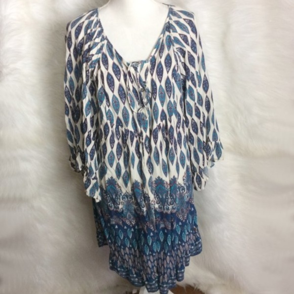 Roxy Dresses & Skirts - ROXY Boho Flowy button up dress Size L
